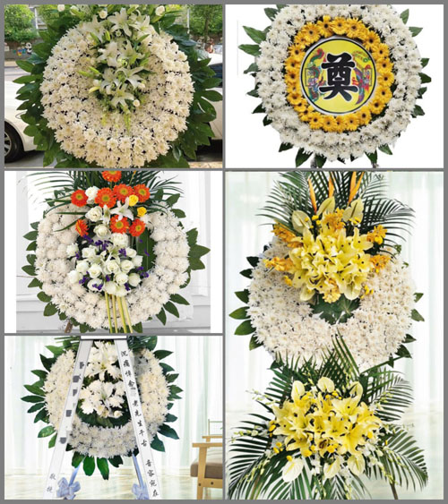 广东揭阳市普宁市梅塘镇西山村花圈速递